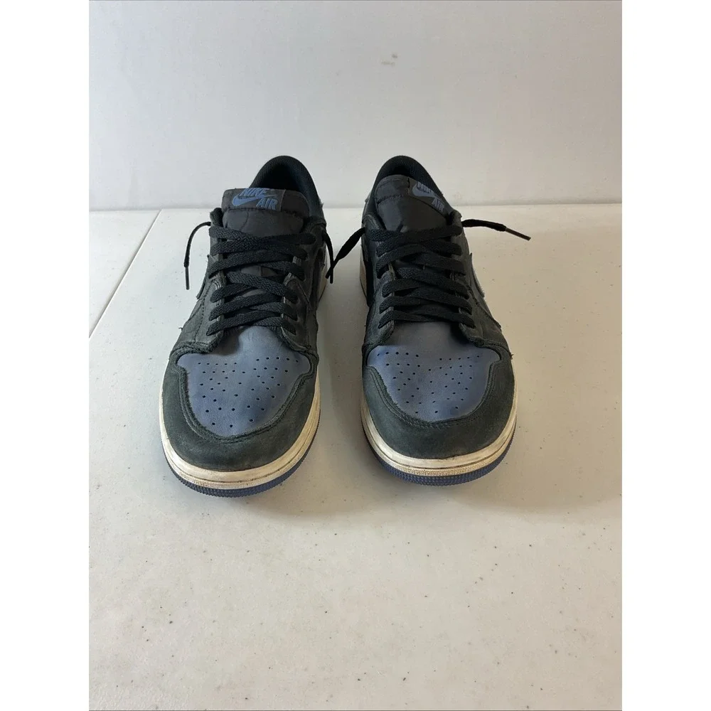 Men's Nike Air Jordan 1 Retro Low OG Black Mystic Navy White Box Size 13